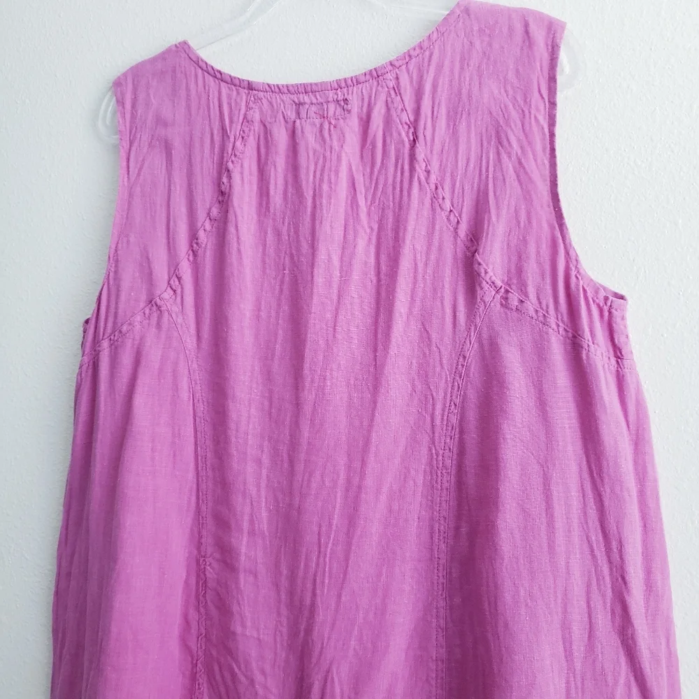 FLAX Slevless Mini Dress - Picture 5 of 7